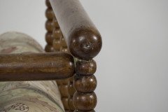 Philip Webb for Morris & Co. Attributed, a Large Aesthetic Movement Bobbin Turned Satinwood Chaise Lounge - Thumbnail 20
