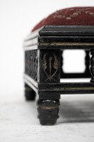 Small Aesthetic Movement Ebonised Foot Stool c.1880 - Thumbnail 8