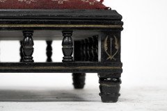Small Aesthetic Movement Ebonised Foot Stool c.1880 - Thumbnail 9