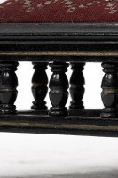 Small Aesthetic Movement Ebonised Foot Stool c.1880 - Thumbnail 12