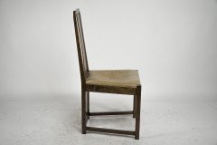 M. H. Baillie Scott. A Period Arts & Crafts Oak Side Chair with Canted Corners - Thumbnail 5