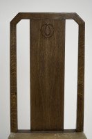 M. H. Baillie Scott. A Period Arts & Crafts Oak Side Chair with Canted Corners - Thumbnail 7