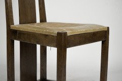 M. H. Baillie Scott. A Period Arts & Crafts Oak Side Chair with Canted Corners - Thumbnail 10