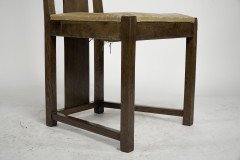 M. H. Baillie Scott. A Period Arts & Crafts Oak Side Chair with Canted Corners - Thumbnail 11