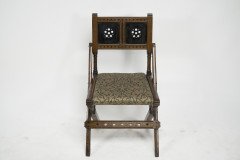 Bruce Talbert for Gillow & Co., Gothic Revival Scissor-Style Side Chair - Thumbnail 2