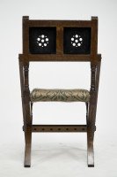 Bruce Talbert for Gillow & Co., Gothic Revival Scissor-Style Side Chair - Thumbnail 16