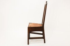 Arts & Crafts Liberty style Oak floral inlaid side chair - Thumbnail 5