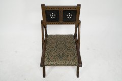 Bruce Talbert for Gillow & Co., Gothic Revival Scissor-Style Side Chair - Thumbnail 7