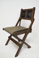 Bruce Talbert for Gillow & Co., Gothic Revival Scissor-Style Side Chair - Thumbnail 4