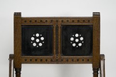 Bruce Talbert for Gillow & Co., Gothic Revival Scissor-Style Side Chair - Thumbnail 5
