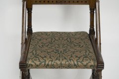 Bruce Talbert for Gillow & Co., Gothic Revival Scissor-Style Side Chair - Thumbnail 8
