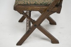 Bruce Talbert for Gillow & Co., Gothic Revival Scissor-Style Side Chair - Thumbnail 11