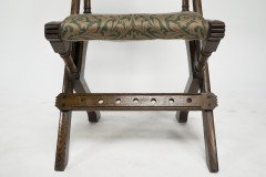 Bruce Talbert for Gillow & Co., Gothic Revival Scissor-Style Side Chair - Thumbnail 14