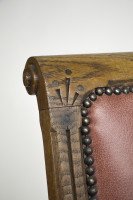Charles Bevan Attributed, a Gothic Revival Side Chair with Scroll Carvings - Thumbnail 7