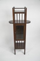 An Anglo- Japanese Style Mahogany Side Cabinet of Slender Form with Brass Sabots - Thumbnail 2