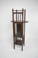 An Anglo- Japanese Style Mahogany Side Cabinet of Slender Form with Brass Sabots - Thumbnail 3