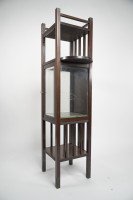 An Anglo- Japanese Style Mahogany Side Cabinet of Slender Form with Brass Sabots - Thumbnail 4