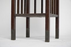 An Anglo- Japanese Style Mahogany Side Cabinet of Slender Form with Brass Sabots - Thumbnail 14