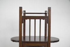 An Anglo- Japanese Style Mahogany Side Cabinet of Slender Form with Brass Sabots - Thumbnail 6