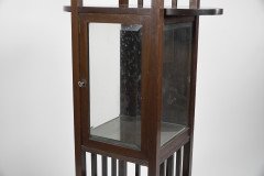 An Anglo- Japanese Style Mahogany Side Cabinet of Slender Form with Brass Sabots - Thumbnail 11