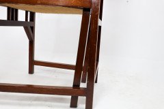 Bombay Art Furnishing Est. An Anglo-Japanese Walnut Armchair with a Double Back Leg - Thumbnail 16