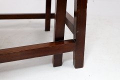 Bombay Art Furnishing Est. An Anglo-Japanese Walnut Armchair with a Double Back Leg - Thumbnail 17