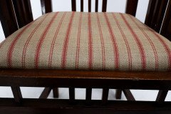 Bombay Art Furnishing Est. An Anglo-Japanese Walnut Armchair with a Double Back Leg - Thumbnail 14