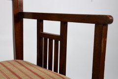 Bombay Art Furnishing Est. An Anglo-Japanese Walnut Armchair with a Double Back Leg - Thumbnail 13