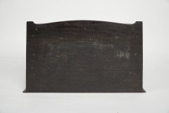 Arts & Crafts Oak Desk Top Bookcase with 3 Bronze Art Nouveau Period Plaques - Thumbnail 17