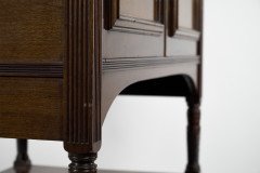 E. W. Godwin Attributed. Made by Collinson & Lock. An Aesthetic Movement Mahogany Side Cabinet - Thumbnail 10