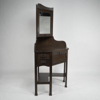 Liberty & Co., A Rare & Unusual Arts & Crafts Oak Corner Dressing Table - Thumbnail 2