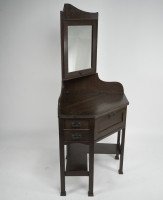 Liberty & Co., a Rare & Unusual Arts & Crafts Oak Corner Dressing Table - Thumbnail 3