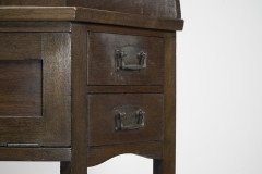 Liberty & Co., A Rare & Unusual Arts & Crafts Oak Corner Dressing Table - Thumbnail 14