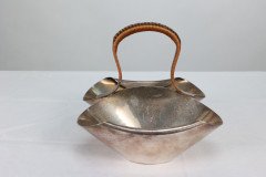 Dr. Christopher Dresser Silver Plated Double-Well Preserve Dish by Roberts & Belk - Thumbnail 2