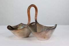 Dr. Christopher Dresser Silver Plated Double-Well Preserve Dish by Roberts & Belk - Thumbnail 7