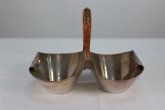 Dr. Christopher Dresser Silver Plated Double-Well Preserve Dish by Roberts & Belk - Thumbnail 9