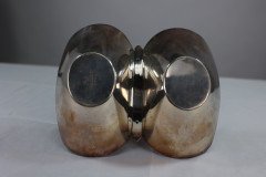 Dr. Christopher Dresser Silver Plated Double-Well Preserve Dish by Roberts & Belk - Thumbnail 11