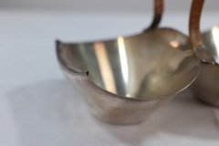 Dr. Christopher Dresser Silver Plated Double-Well Preserve Dish by Roberts & Belk - Thumbnail 17