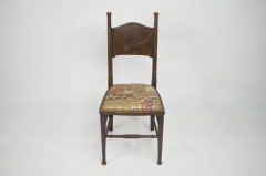 William Birch. An Arts & Crafts Oak Upholstered Chair - Thumbnail 2