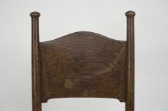 William Birch. An Arts & Crafts Oak Upholstered Chair - Thumbnail 6