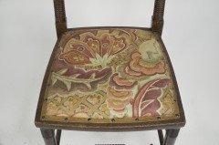 William Birch. An Arts & Crafts Oak Upholstered Chair - Thumbnail 7