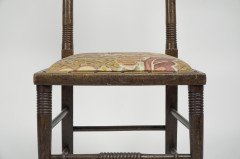 William Birch. An Arts & Crafts Oak Upholstered Chair - Thumbnail 10