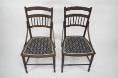 R. W. Edis, Probably Made by Jackson & Graham. A Fine Pair of Aesthetic Movement Walnut Side Chairs - Thumbnail 3
