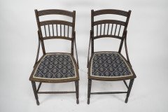 R. W. Edis, probably Made by Jackson & Graham. A Fine Pair of Aesthetic Movement Walnut Side Chairs - Thumbnail 3