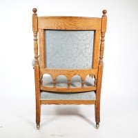 Bruce Talbert Attributed, Stamped Gillows, Aesthetic Movement Oak Armchair - Thumbnail 22