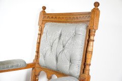 Bruce Talbert, attributed. For Gillows (stamped). An Aesthetic Movement Oak Armchair - Thumbnail 8