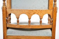 Bruce Talbert Attributed, Stamped Gillows, Aesthetic Movement Oak Armchair - Thumbnail 25