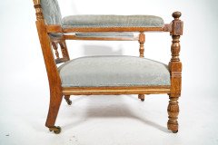 Bruce Talbert Attributed, Stamped Gillows, Aesthetic Movement Oak Armchair - Thumbnail 19
