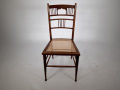 E. W. Godwin or H. W. Batley, probably made for Collinson & Lock. An Aesthetic Movement walnut side chair - Thumbnail 2