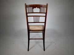 E. W. Godwin or H. W. Batley, probably made for Collinson & Lock. An Aesthetic Movement walnut side chair - Thumbnail 6